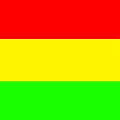 Red Yellow and Green color horizontal flag lines