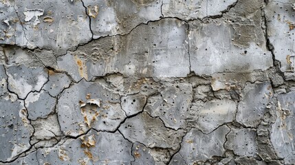 Close up of concrete wall with peeling paint. Perfect for backgrounds or textures