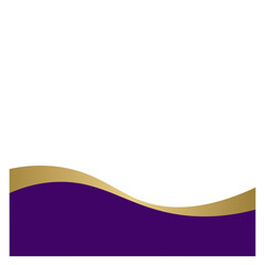 Purple Gold Modern Footer