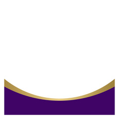 Purple Gold Modern Footer