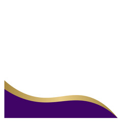 Purple Gold Modern Footer