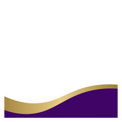 Purple Gold Modern Footer