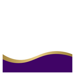 Purple Gold Modern Footer