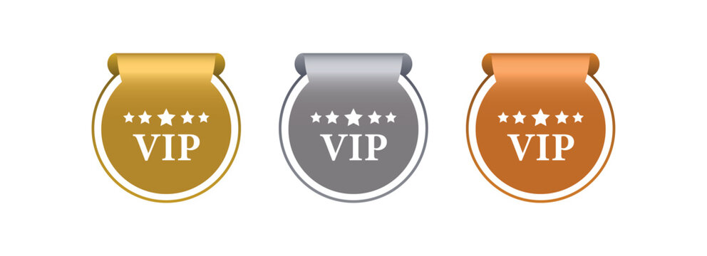 vip icon on white background
