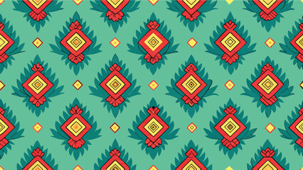 Seamless ethnic pattern. Aztec style. Vector illustration.