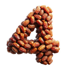 Obraz premium Isolated 3D Number on a Clear PNG Canvas Generative AI