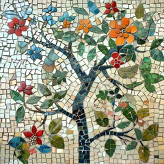 mosaic in the garden