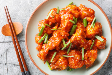 Gobi Manchurian is a popular appetizer made with fried cauliflower coated in umami chili sauce...