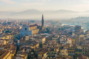 Fototapeta na wymiar General view of Florence, Italy