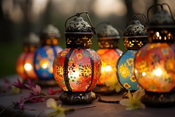 Easter Lanterns: Use lanterns as props with jewelry arranged around them.