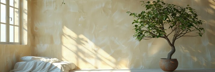 Afternoon sunlight entering the room through the window, HD Background
