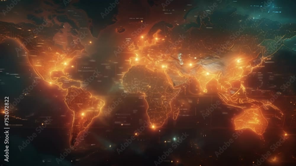 Poster interactive data maps adorn the corners of the infographic showcasing the stock markets global reach