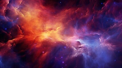 Space background with realistic nebula and shining stars. Colorful space with stardust and Milky...