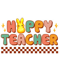 Retro Teacher Easter Sublimation