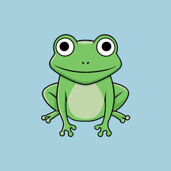 Frog Toad polliwog animal froggy frogling pet vector illustration draw cartoon pretty cute