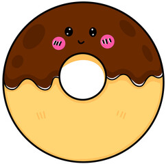 donut with chocolate