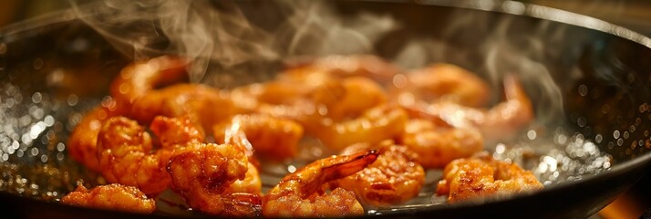 An image of roasting shrimp.
