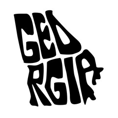GEORGIA STATE MAP TYPO
