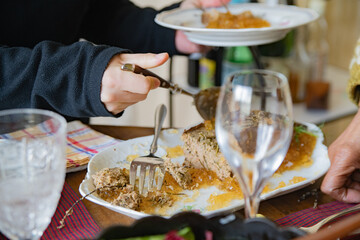 Homemade beef pate with gelee jelly