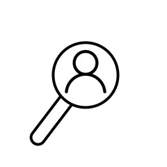 Search icon vector. increase illustration sign. magnifier symbol or logo.