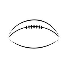 Ball icon vector. American football ball illustration sign. Sport symbol or logo.