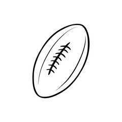 Ball icon vector. American football ball illustration sign. Sport symbol or logo.