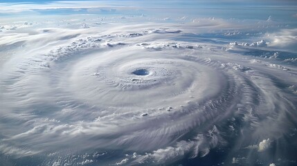 Fototapeta na wymiar hurricane look from the sky