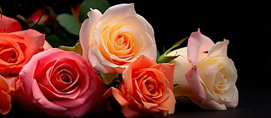 Vibrant and Diverse Bouquet of Roses Perfect for Gifting and Celebrating Love