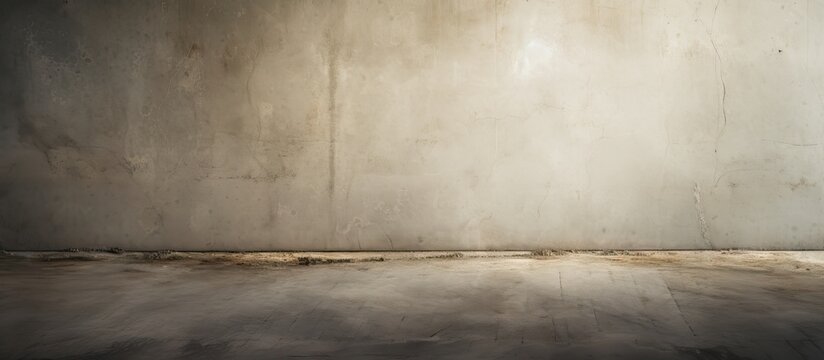 Urban Grunge: Abstract Concrete Wall and Floor Texture in Raw Industrial Space