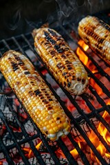 Corn on the Cob Grilling on a Grill