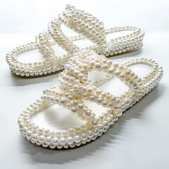 Striking Pearl Recovery Sandals - White Backdrop