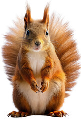 Fototapeta premium squirrel on a white background, generative ai