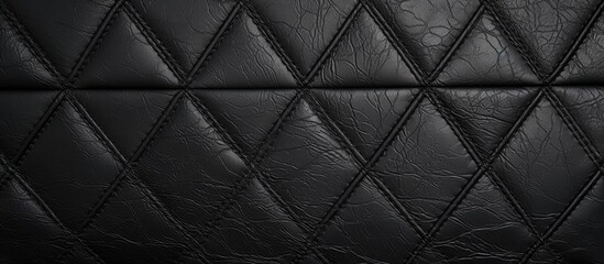 Sleek Black Leather Texture Background for Stylish Fashion Design Projects and Luxury Accessories