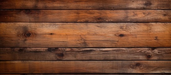 Rustic Wooden Wall with Warm Brown Stain Texture for Interior Design