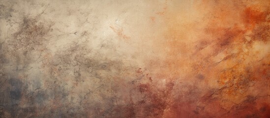 Obraz premium Vibrant Abstract Stucco Wall with Red and Orange Paint Splashes in Modern Decorative Design