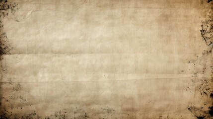 Sheet of aged paper stained with black ink, background, copy space.