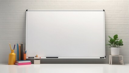 White board background
