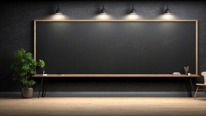 Black board background
