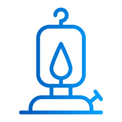 This is the Light icon from the Travel and Tours icon collection with an Outline Gradient style