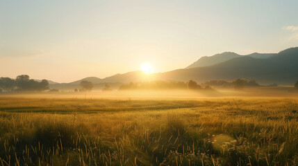 sunrise photo captures the calmness and hope of a new morning - obrazy, fototapety, plakaty