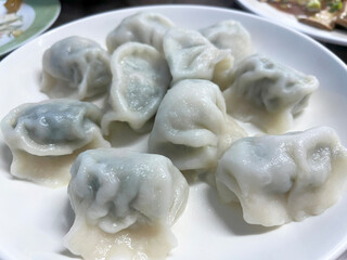 Fototapeta na wymiar Steamed dumplings, Taiwan food style