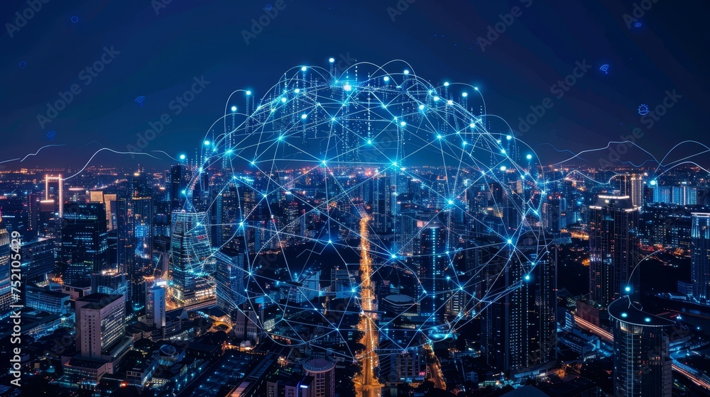 Poster role of 5g in enabling the internet of things (iot), showcasing its potential to interconnect device