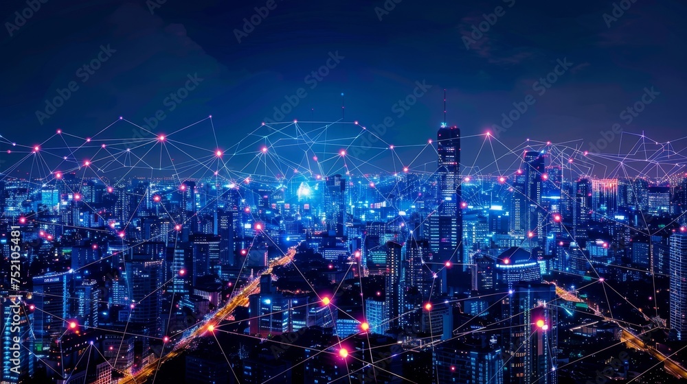 Poster role of 5g in enabling the internet of things (iot), showcasing its potential to interconnect device