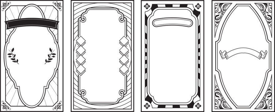大正レトロ風フレーム枠セット
