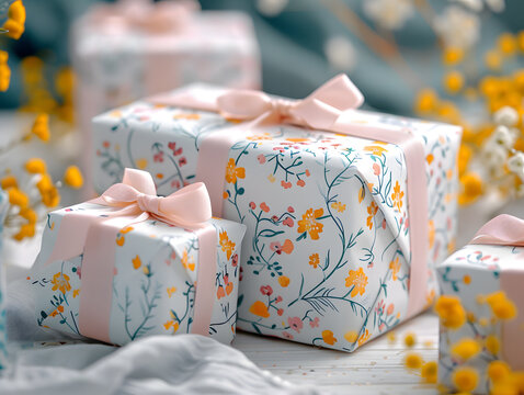 Celebrate with Joy: Beautifully Wrapped Gift Photos for Mother's Day