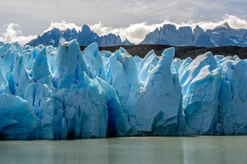 Papier peint adhésif Cuernos del Paine Grey Glacier, Torres del Paine national park, Patagonia, Chile.