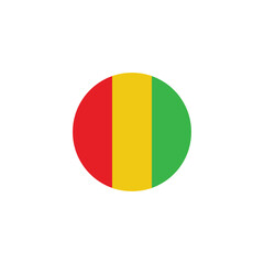 guinea flag icon vector