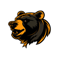 Bear Head Mascot Vector for Esports Team Logo