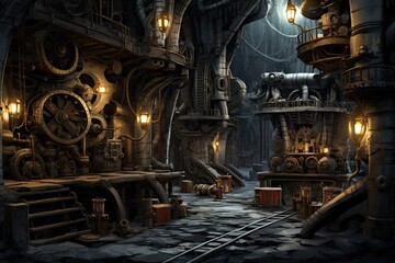 Subterranean Steampunk Factory