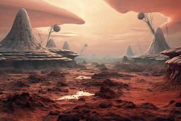 Surreal Alien Landscape